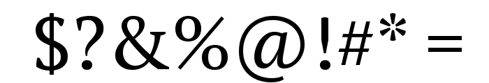 PT Serif Font OTHER CHARS