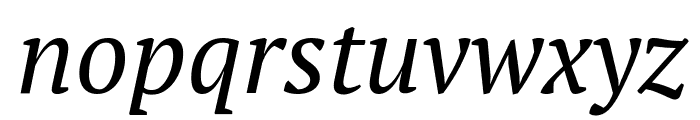 PT Serif Italic Font LOWERCASE