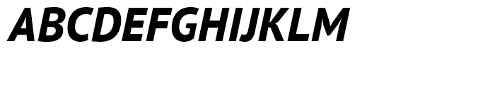 PT Sans Pro Extra Bold Italic Font UPPERCASE