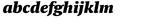 PT Serif Pro Black Italic Font LOWERCASE