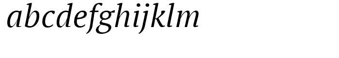 PT Serif Pro Book Italic Font LOWERCASE