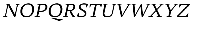 PT Serif Pro Extended Book Italic Font UPPERCASE
