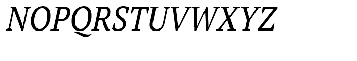 PT Serif Pro Narrow Book Italic Font UPPERCASE