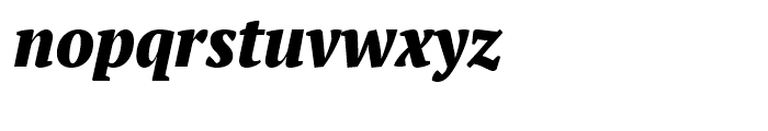 PT Serif Pro Narrow Extra Bold Italic Font LOWERCASE