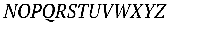 PT Serif Pro Narrow Italic Font UPPERCASE