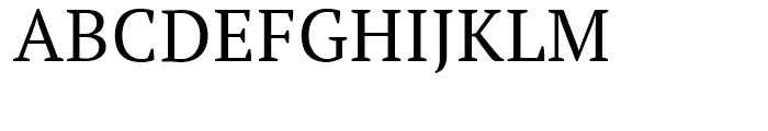 PT Serif Pro Regular Font UPPERCASE