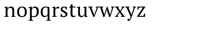 PT Serif Pro Regular Font LOWERCASE