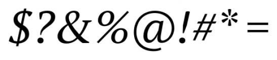 PT Serif Pro Book Italic Font OTHER CHARS