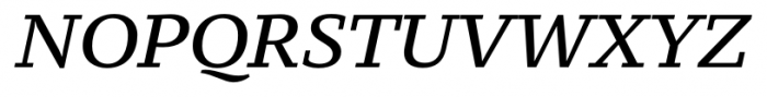 PT Serif Pro Caption Italic Font UPPERCASE