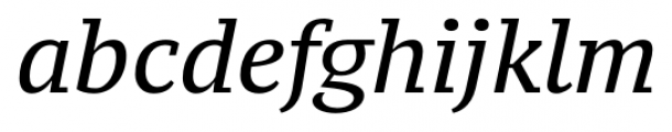PT Serif Pro Caption Italic Font LOWERCASE
