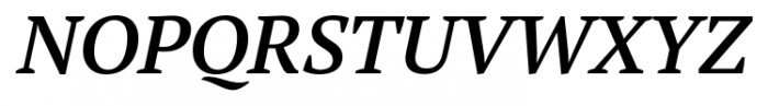 PT Serif Pro Demi Italic Font UPPERCASE