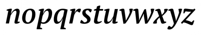 PT Serif Pro Demi Italic Font LOWERCASE