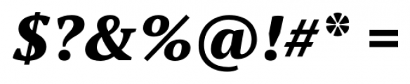PT Serif Pro Extra Bold Italic Font OTHER CHARS