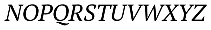 PT Serif Pro Italic Font UPPERCASE