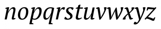 PT Serif Pro Italic Font LOWERCASE