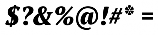 PT Serif Pro Narrow Extra Bold Italic Font OTHER CHARS