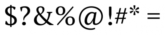PT Serif Pro Regular Font OTHER CHARS