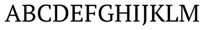 PT Serif Pro Regular Font UPPERCASE