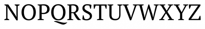 PT Serif Pro Regular Font UPPERCASE