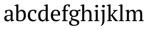PT Serif Pro Regular Font LOWERCASE