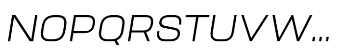 PT Filter Expanded Light Italic Font UPPERCASE
