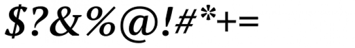 PT Serif Pro Demi Italic Font OTHER CHARS