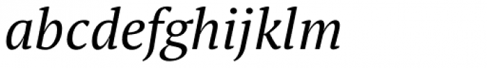 PT Serif Pro Italic Font LOWERCASE