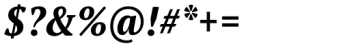 PT Serif Pro Narrow Bold Italic Font OTHER CHARS