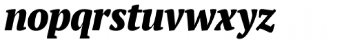 PT Serif Pro Narrow ExtraBold Italic Font LOWERCASE