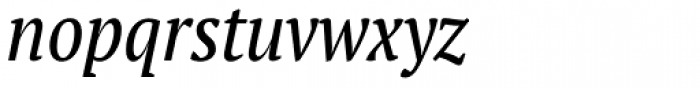 PT Serif Pro Narrow Italic Font LOWERCASE