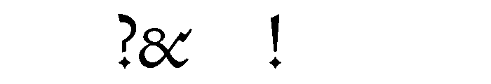 Ptolemy GreatPrimer18 Font OTHER CHARS