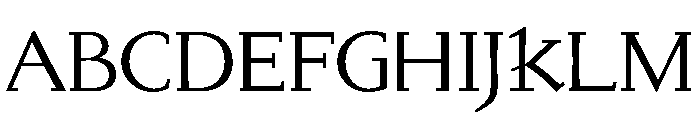 Ptolemy GreatPrimer18 Font UPPERCASE