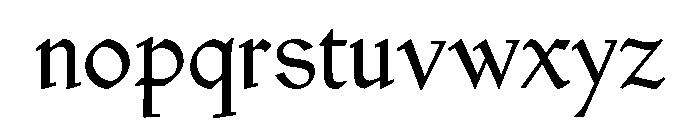 Ptolemy GreatPrimer18 Font LOWERCASE