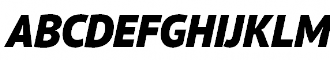 PT Sans Pro Black Italic Font UPPERCASE