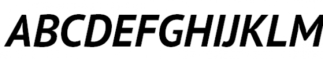 PT Sans Pro Bold Italic Font UPPERCASE