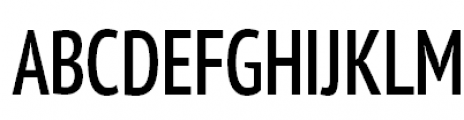 PT Sans Pro Cond Demi Font UPPERCASE
