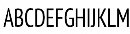 PT Sans Pro Cond Regular Font UPPERCASE