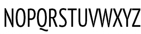 PT Sans Pro Cond Regular Font UPPERCASE