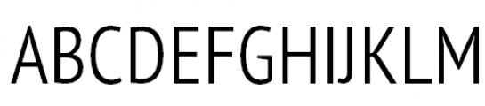 PT Sans Pro Narrow Light Font UPPERCASE