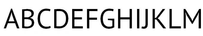 PT Sans Pro Regular Font UPPERCASE