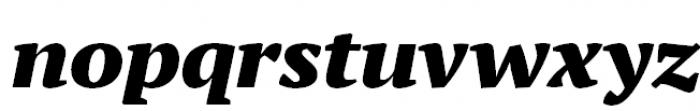 PT Serif Pro Extended Black Italic Font LOWERCASE