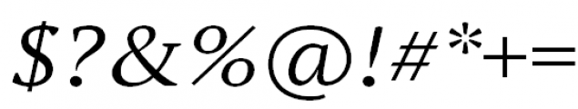 PT Serif Pro Extended Book Italic Font OTHER CHARS