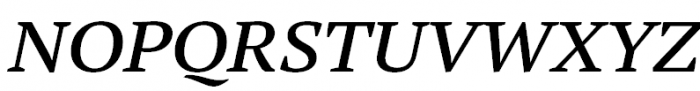 PT Serif Pro Extended Demi Italic Font UPPERCASE