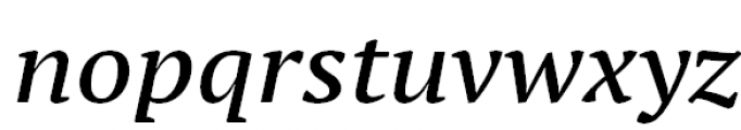 PT Serif Pro Extended Demi Italic Font LOWERCASE