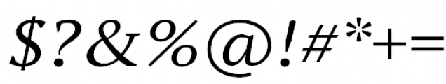 PT Serif Pro Extended Italic Font OTHER CHARS