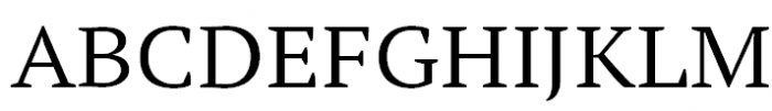 PT Serif Pro Extended Regular Font UPPERCASE