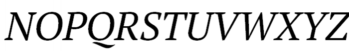 PT Serif Pro Italic Font UPPERCASE