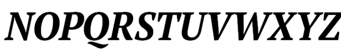 PT Serif Pro Narrow Bold Italic Font UPPERCASE