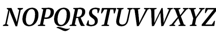 PT Serif Pro Narrow Demi Italic Font UPPERCASE