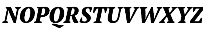 PT Serif Pro Narrow Extra Bold Italic Font UPPERCASE